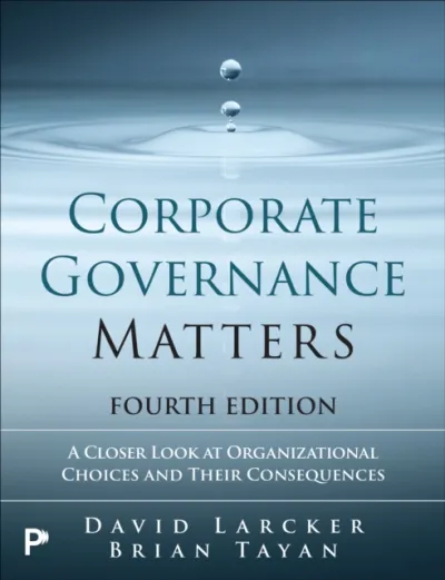 Corporate Governance Matters 4th edition