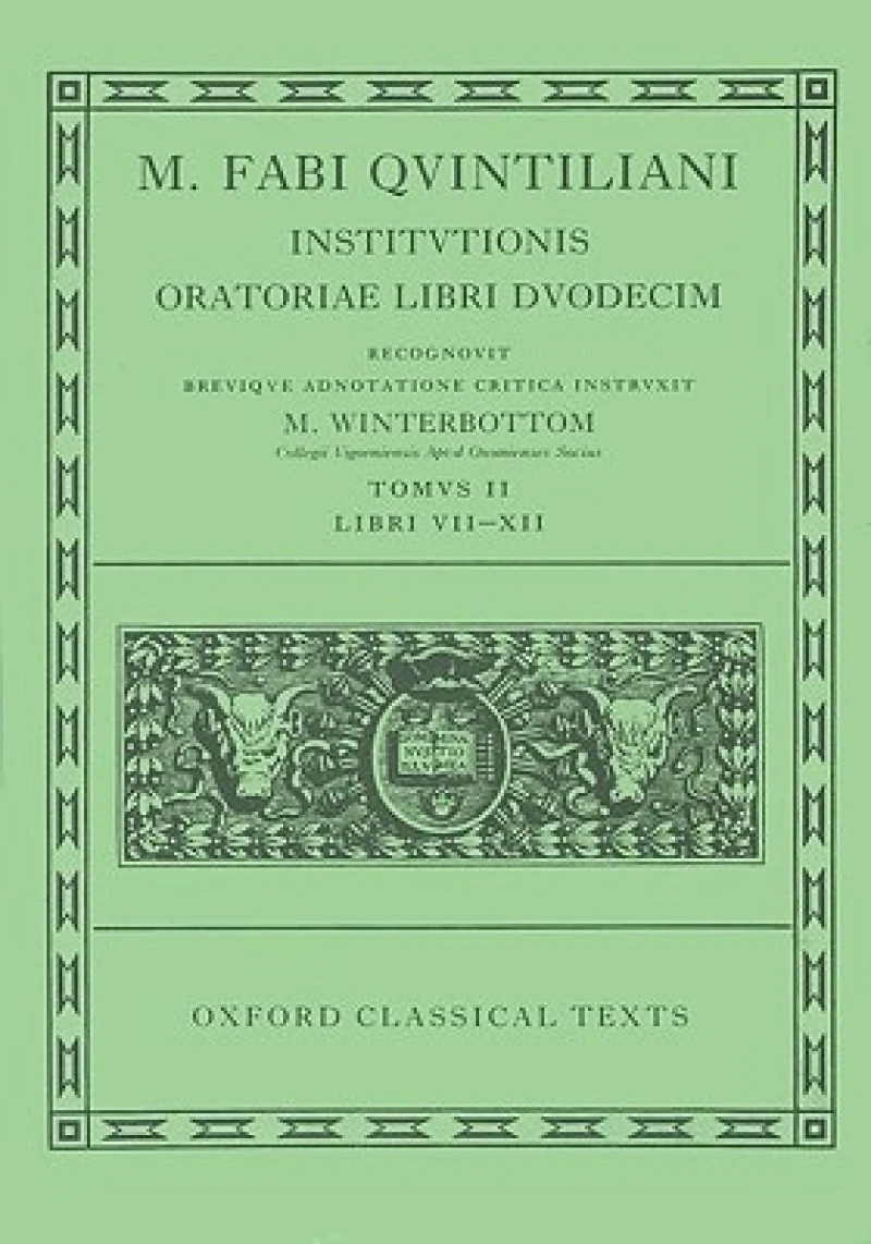 Quintilian Institutionis Oratoriae Vol. II