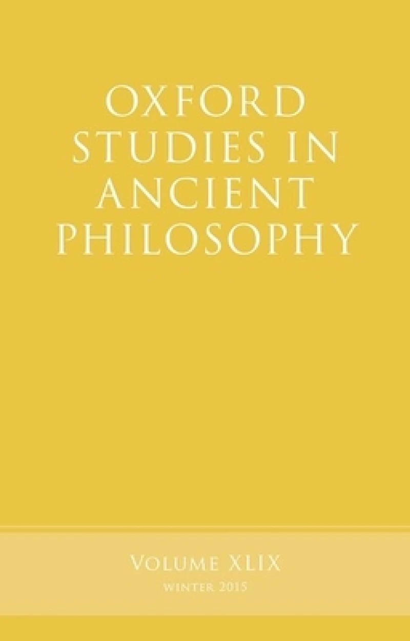Oxford Studies in Ancient Philosophy, Volume 49