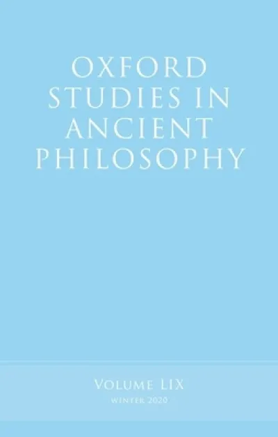 Oxford Studies in Ancient Philosophy, Volume 59