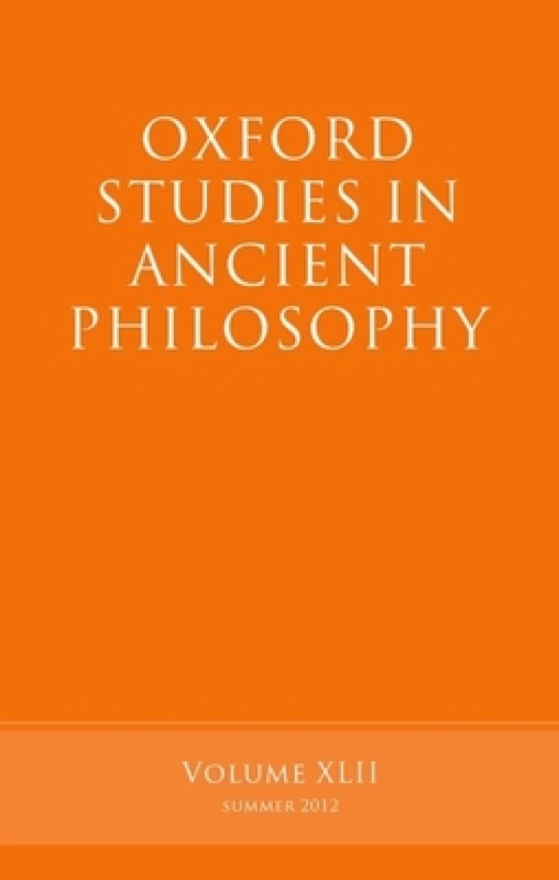 Oxford Studies in Ancient Philosophy, Volume 42