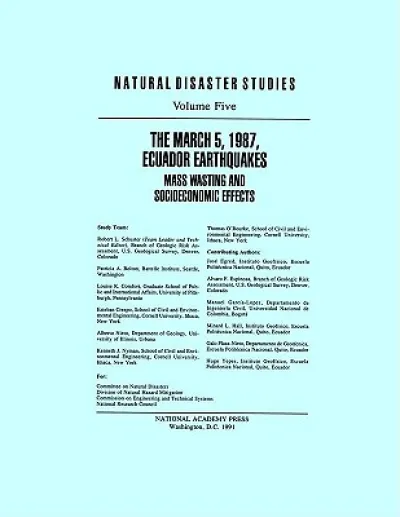 The March 5, 1987, Ecuador Earthquakes