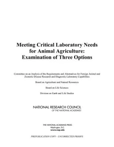 Meeting Critical Laboratory Needs for Animal Agriculture