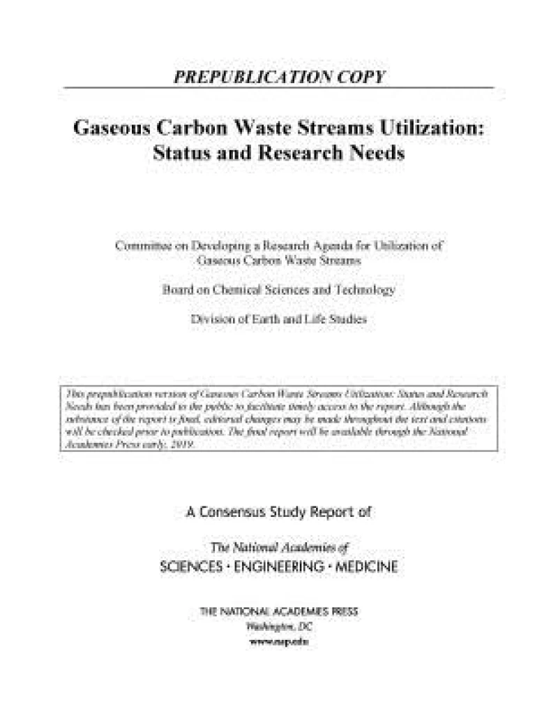 Gaseous Carbon Waste Streams Utilization