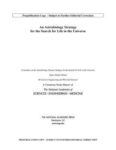 An Astrobiology Strategy for the Search for Life in the Universe