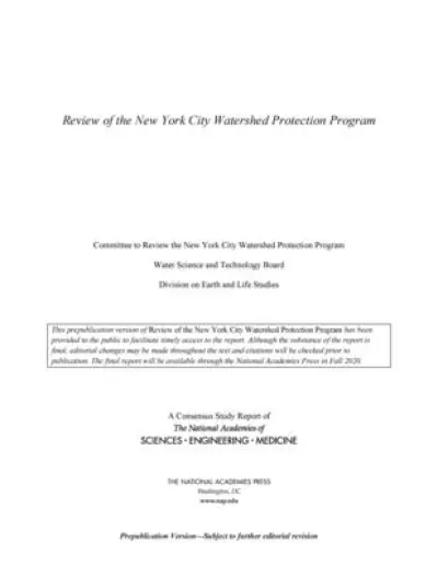 Review of the New York City Watershed Protection Program