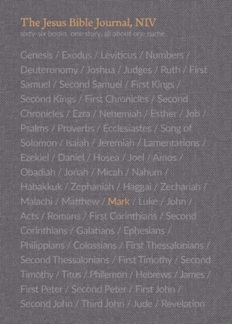 The Jesus Bible Journal, Mark, NIV, Paperback, Comfort Print