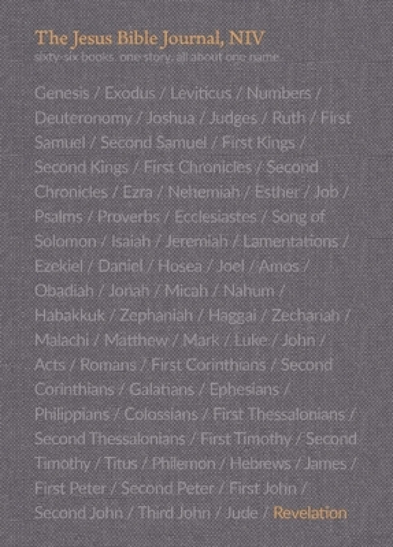 The Jesus Bible Journal, Revelation, NIV, Paperback, Comfort Print