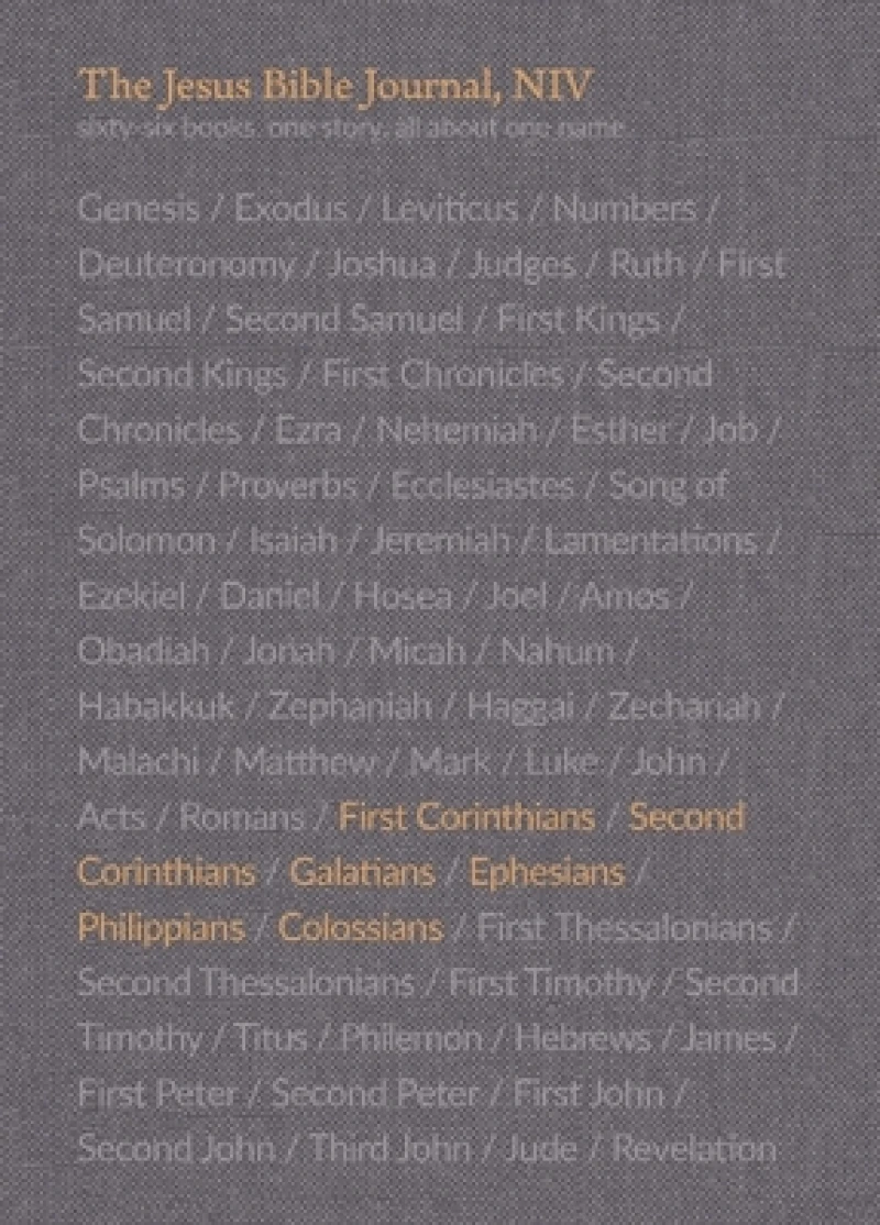 The Jesus Bible Journal, 1 Corinthians - Colossians, NIV, Paperback, Comfort Print