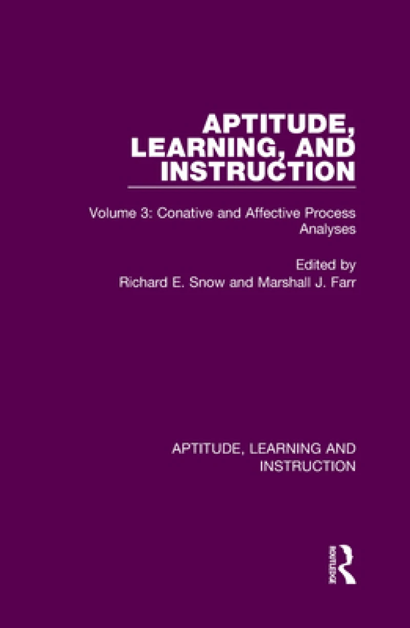 Aptitude, Learning, and Instruction
