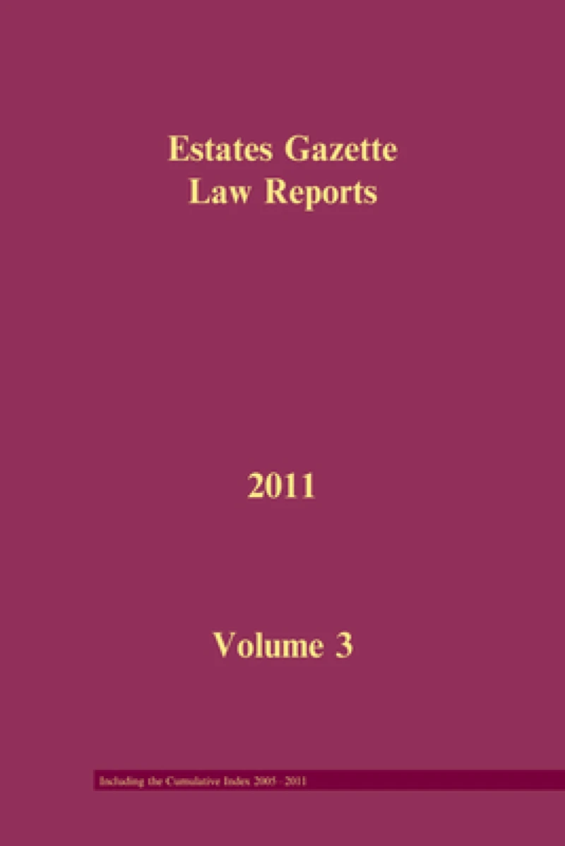 EGLR 2011 Volume 3 and Cumulative Index