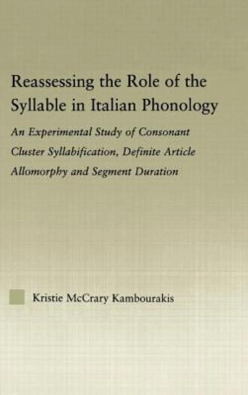 Reassessing the Role of the Syllable in Italian Phonology