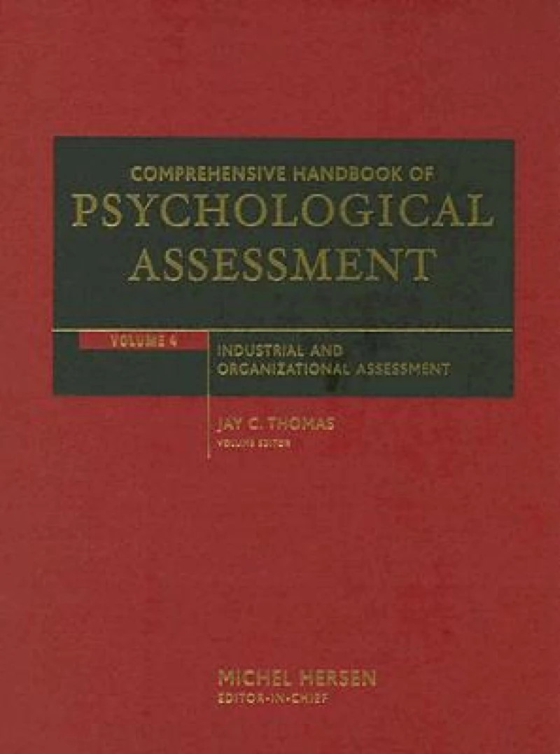 Comprehensive Handbook of Psychological Assessment, Volume 4