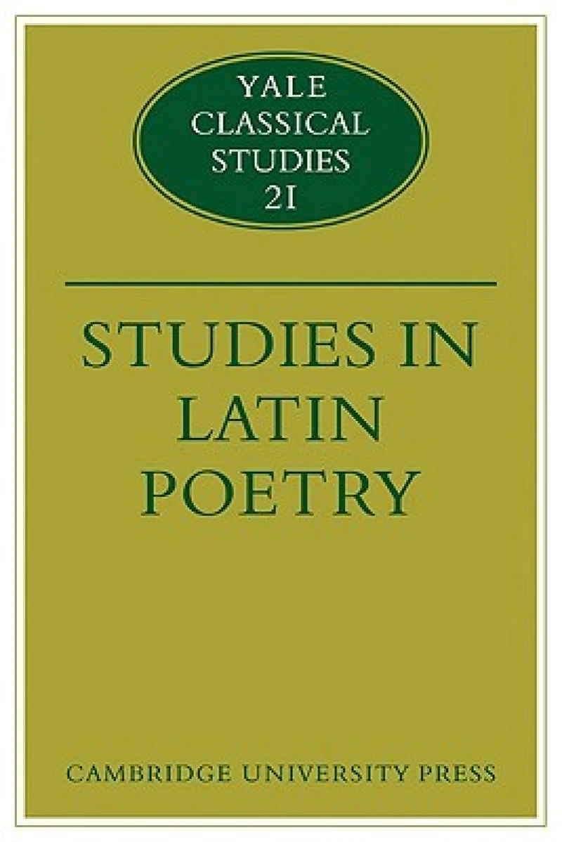 Studies in Latin Poetry