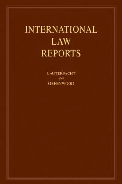 International Law Reports: Volume 137