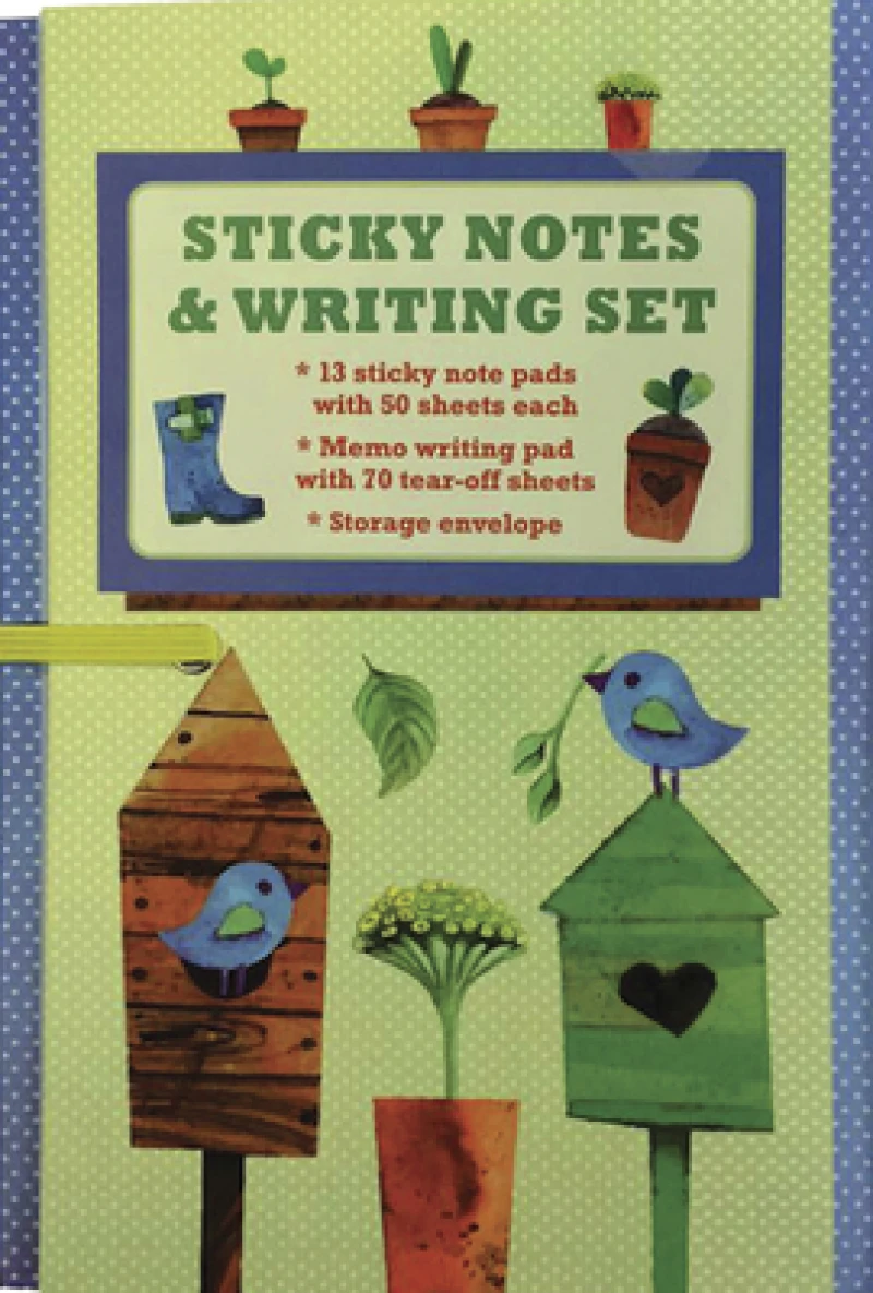 Sticky Notes and Writing Set: Pretty Garden