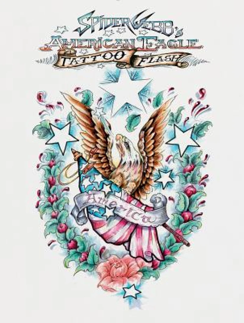 Spider Webb's American Eagle Tattoo Flash