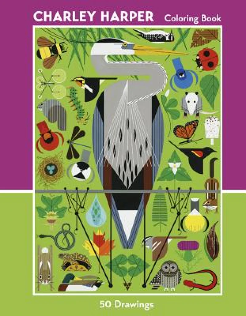 Charley Harper 50 Drawings Coloring Book