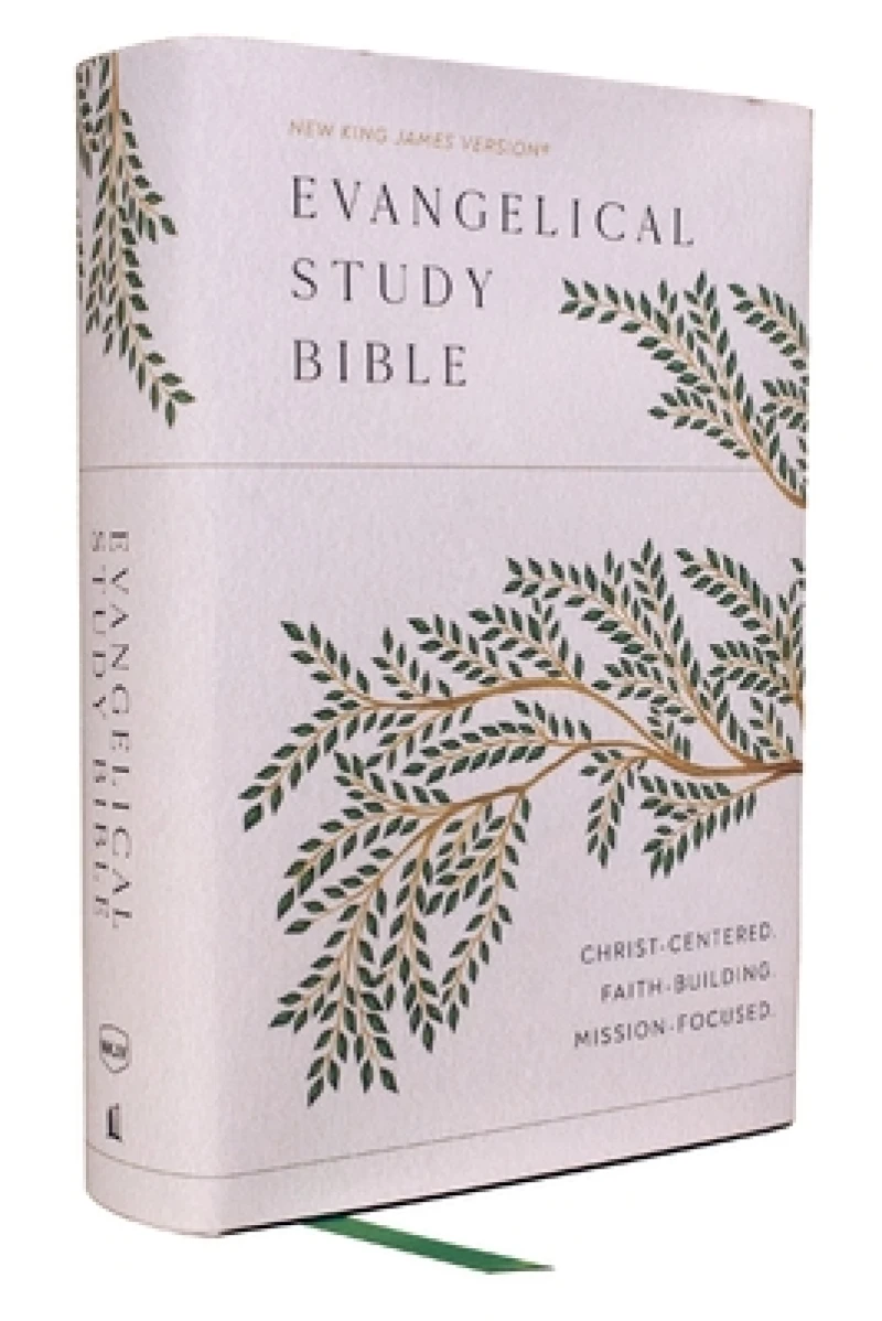 Evangelical Study Bible: Christ-centered. Faith-building. Mission-focused. (NKJV, Hardcover, Red Letter, Large Comfort Print)
