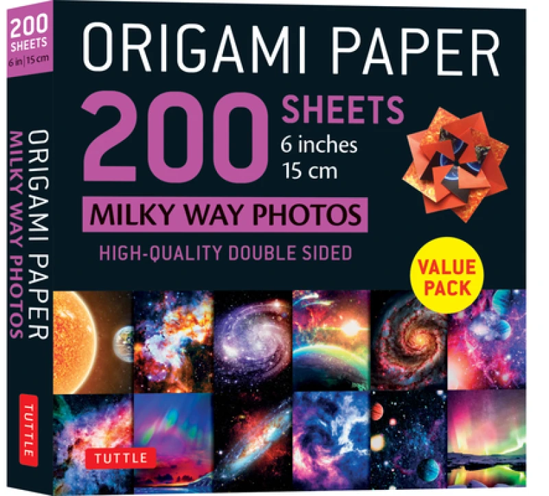 Origami Paper 200 sheets Milky Way Photos 6 Inches (15 cm)