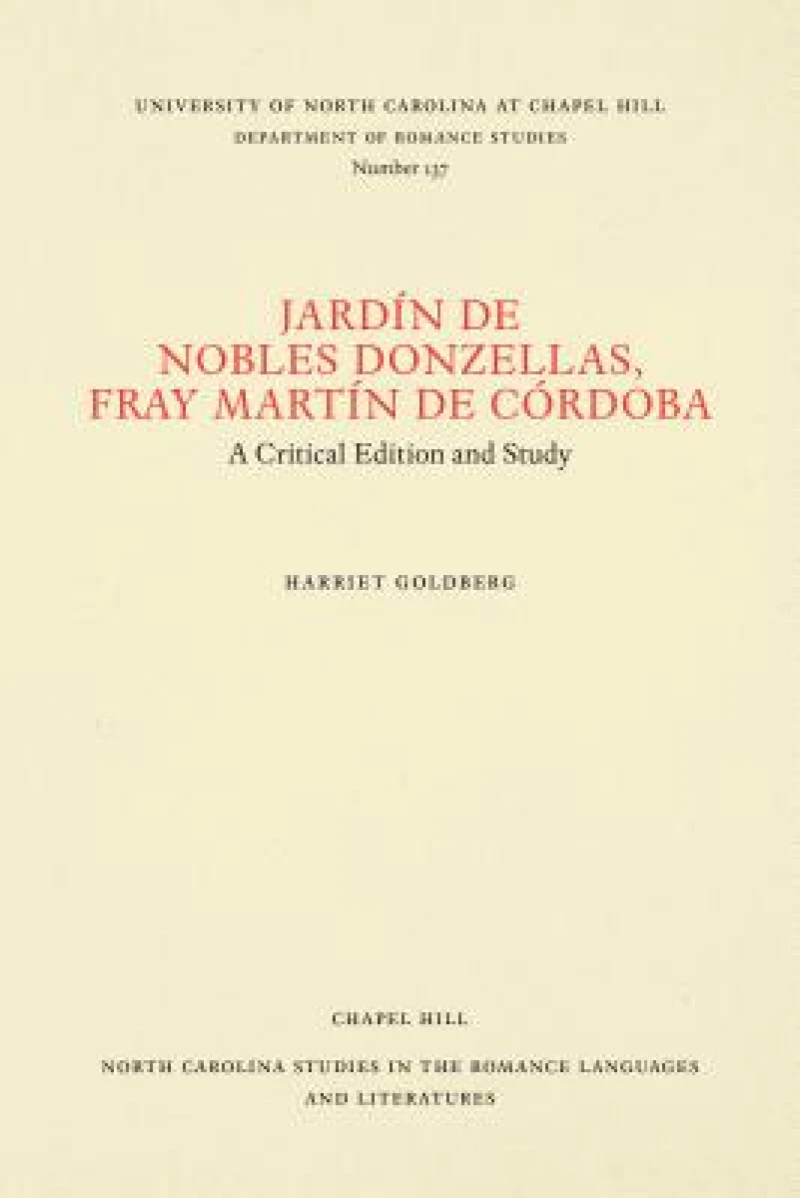 Jardin De Nobles Donzellas, Fray Martin De Cordoba