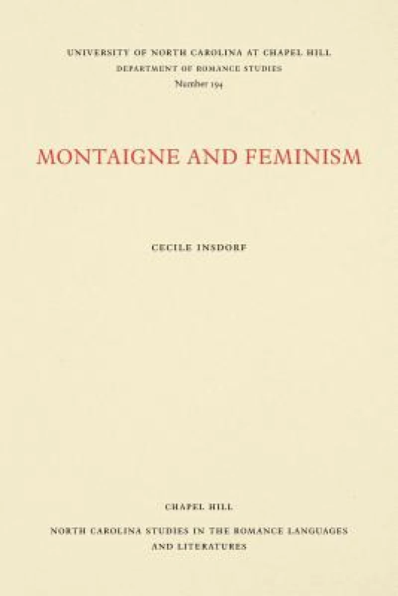 Montaigne and Feminism