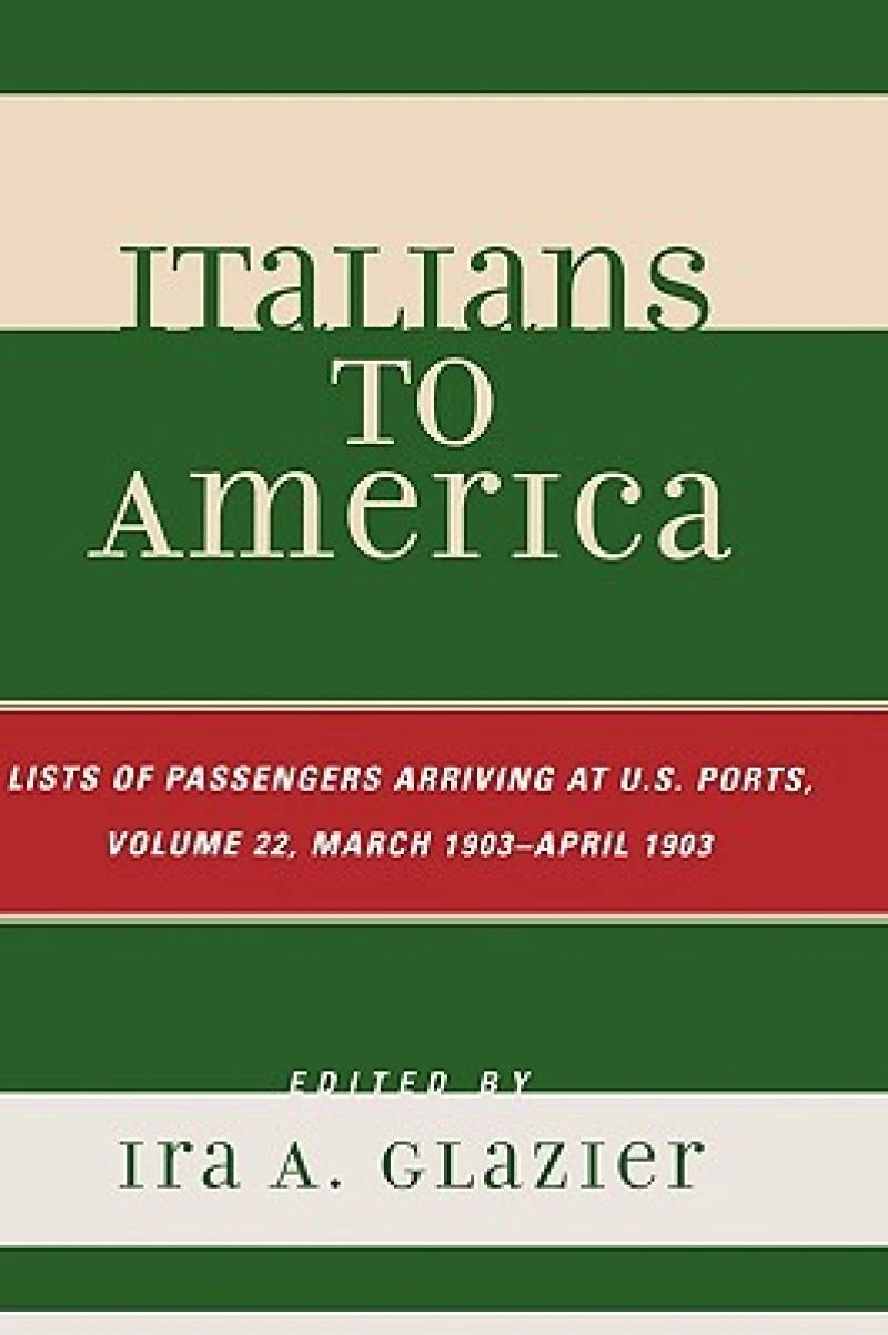 Italians to America, March 1903 - April 1903