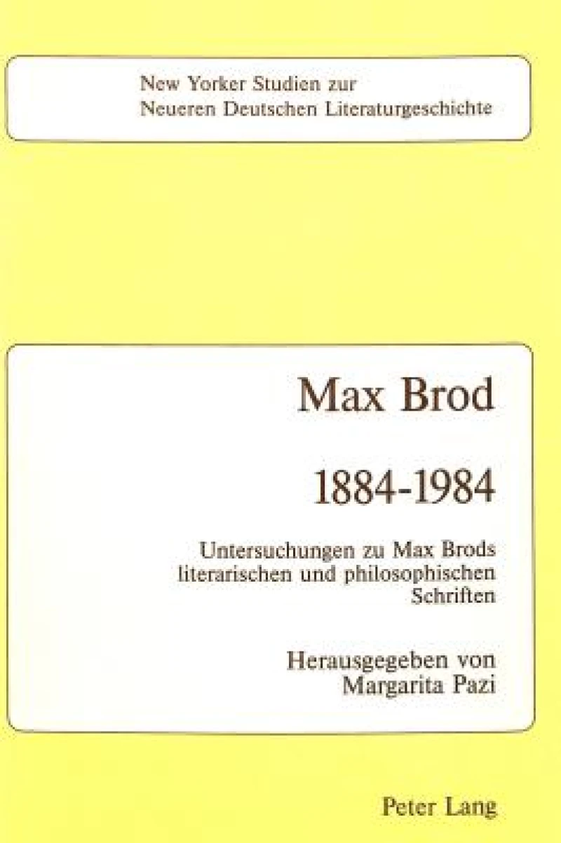 Max Brod 1884 - 1984