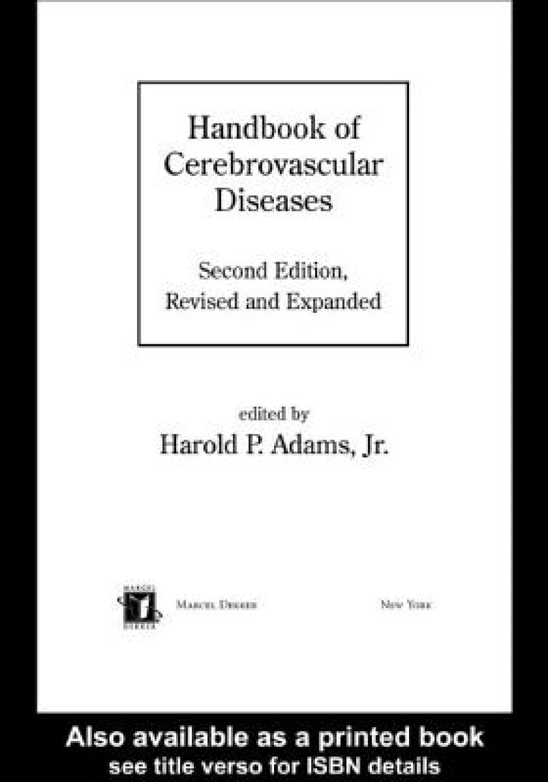 Handbook of Cerebrovascular Diseases, Revised and Expanded