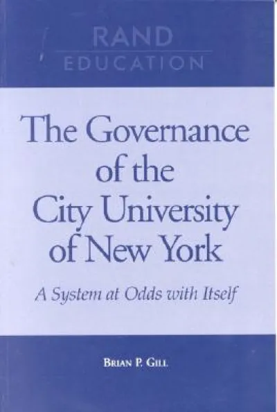 The Governance of the City University of New York