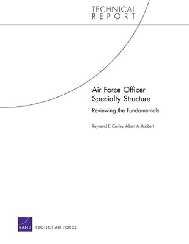 Air Force Officer Specialty Structure