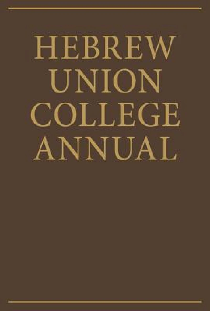 Hebrew Union College Annual Volume 45