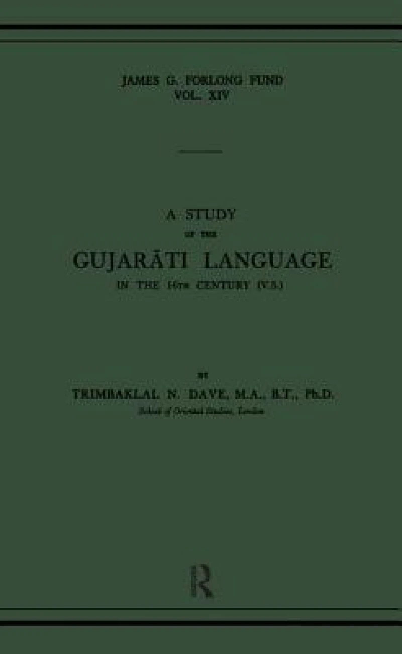 A Study of the Gujarati Language in the XVth Century