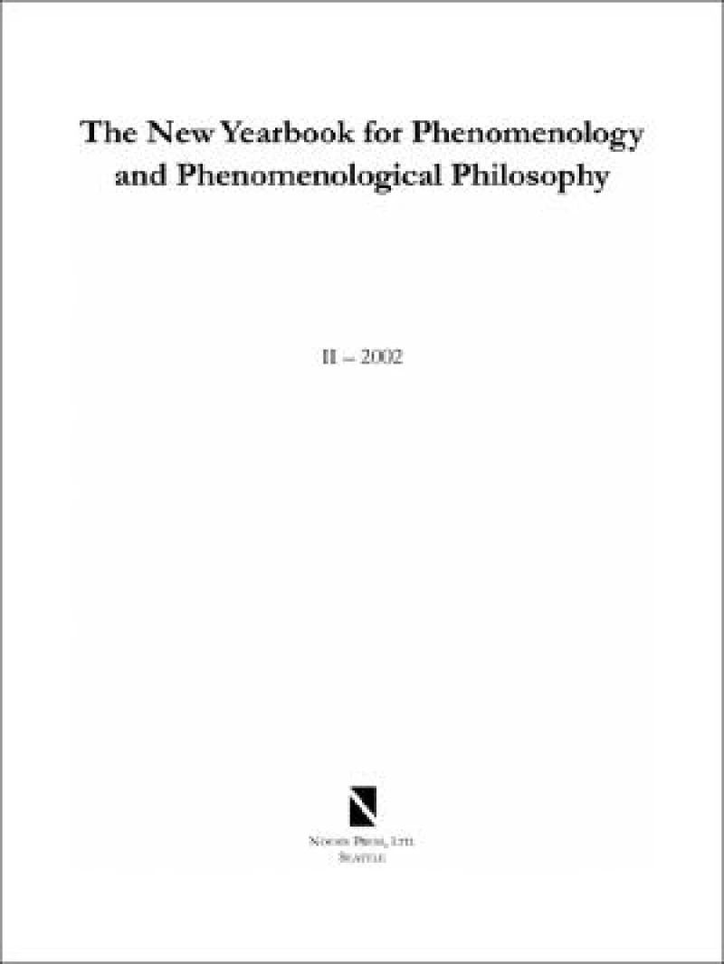 The New Yearbook for Phenomenology and Phenomenological Philosophy V. 3