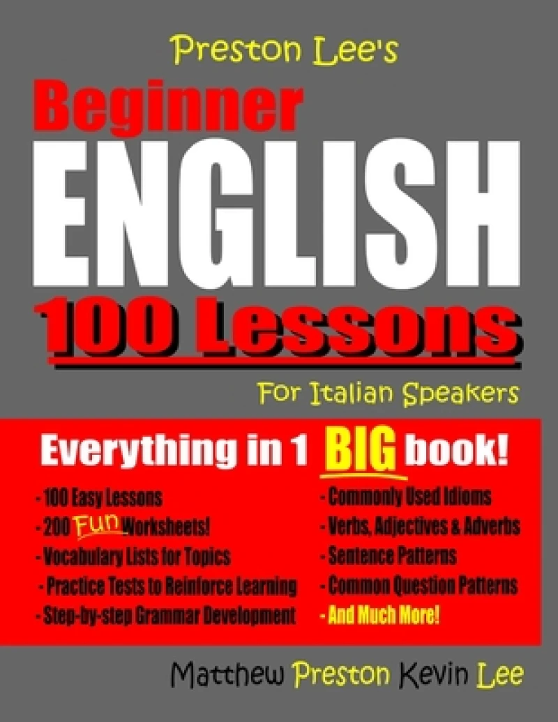 Preston Lee's Beginner English 100 Lessons For Italian Speakers