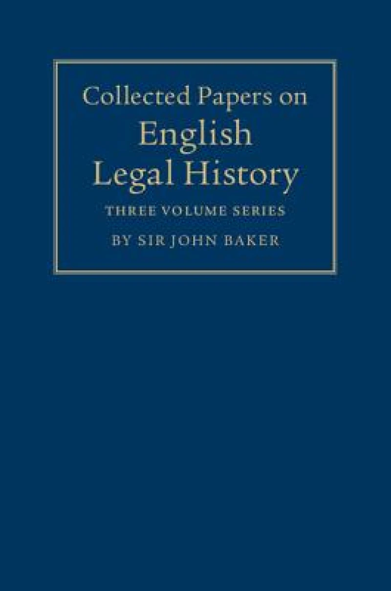 Collected Papers on English Legal History 3 Volume Set