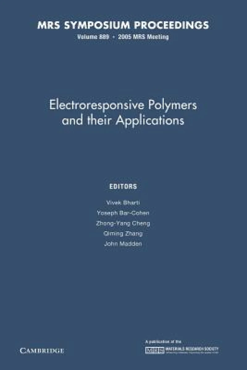 Electroresponsive Polymers and their Applications: Volume 889