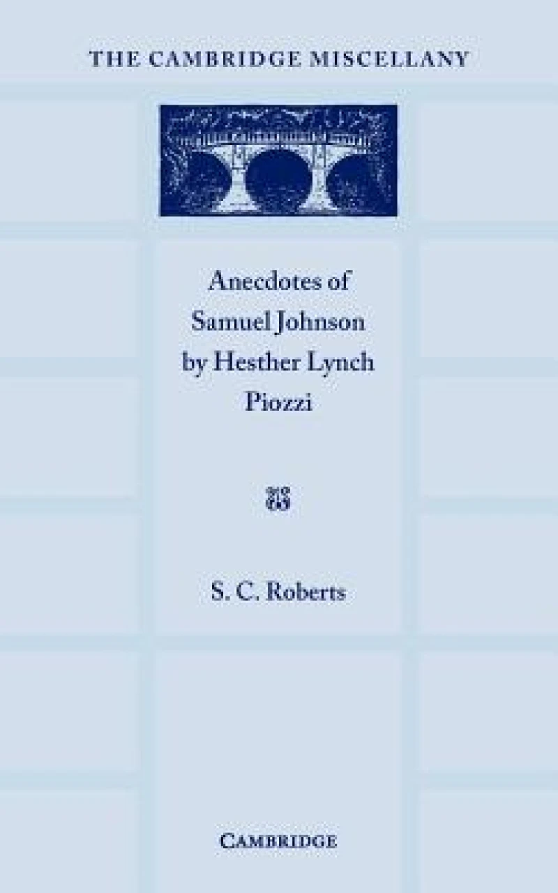 Anecdotes of Samuel Johnson