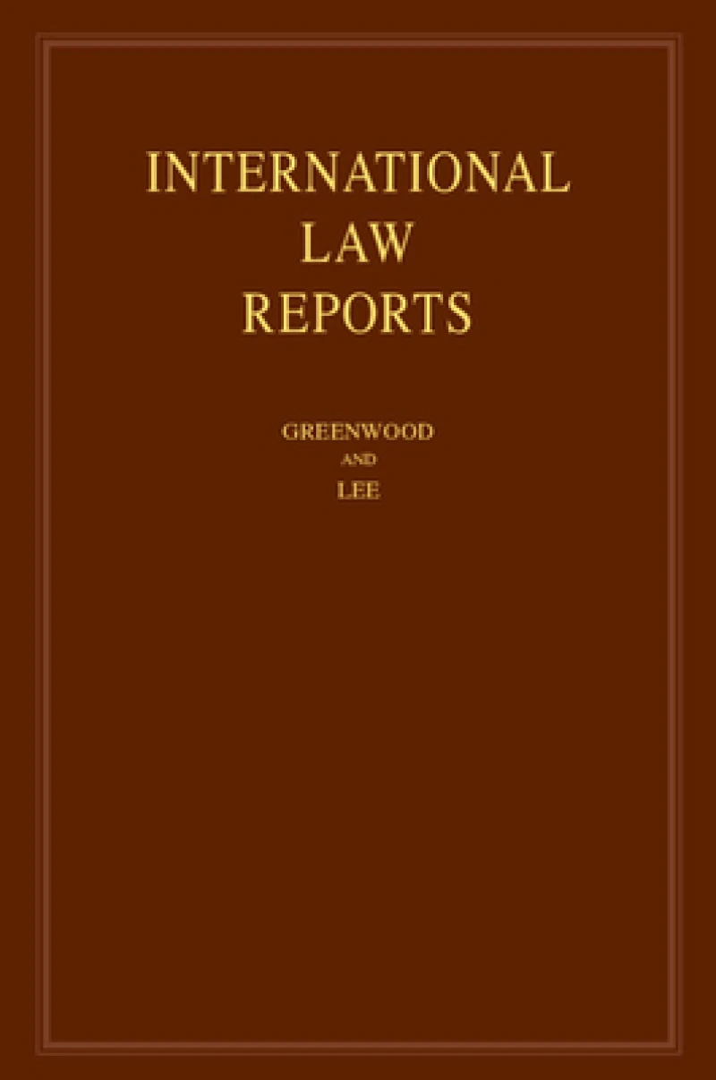 International Law Reports: Volume 185