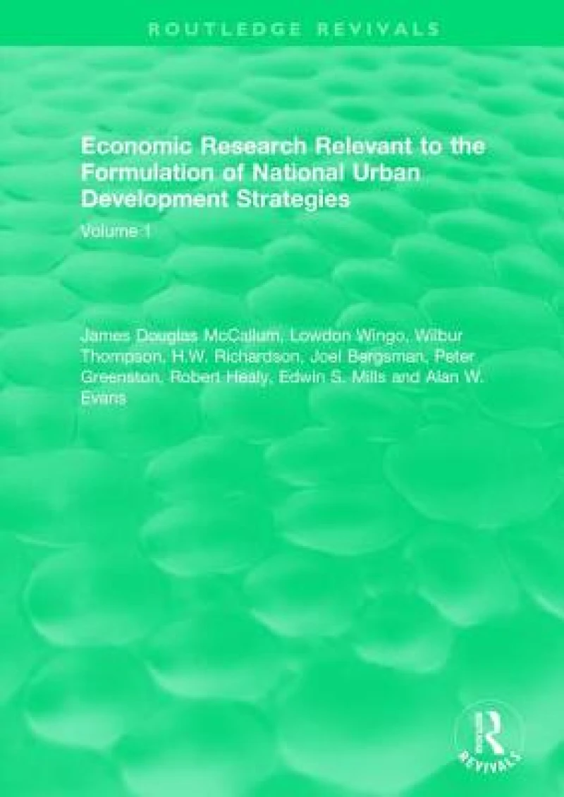 Economic Research Relevant to the Formulation of National Urban Development Strategies