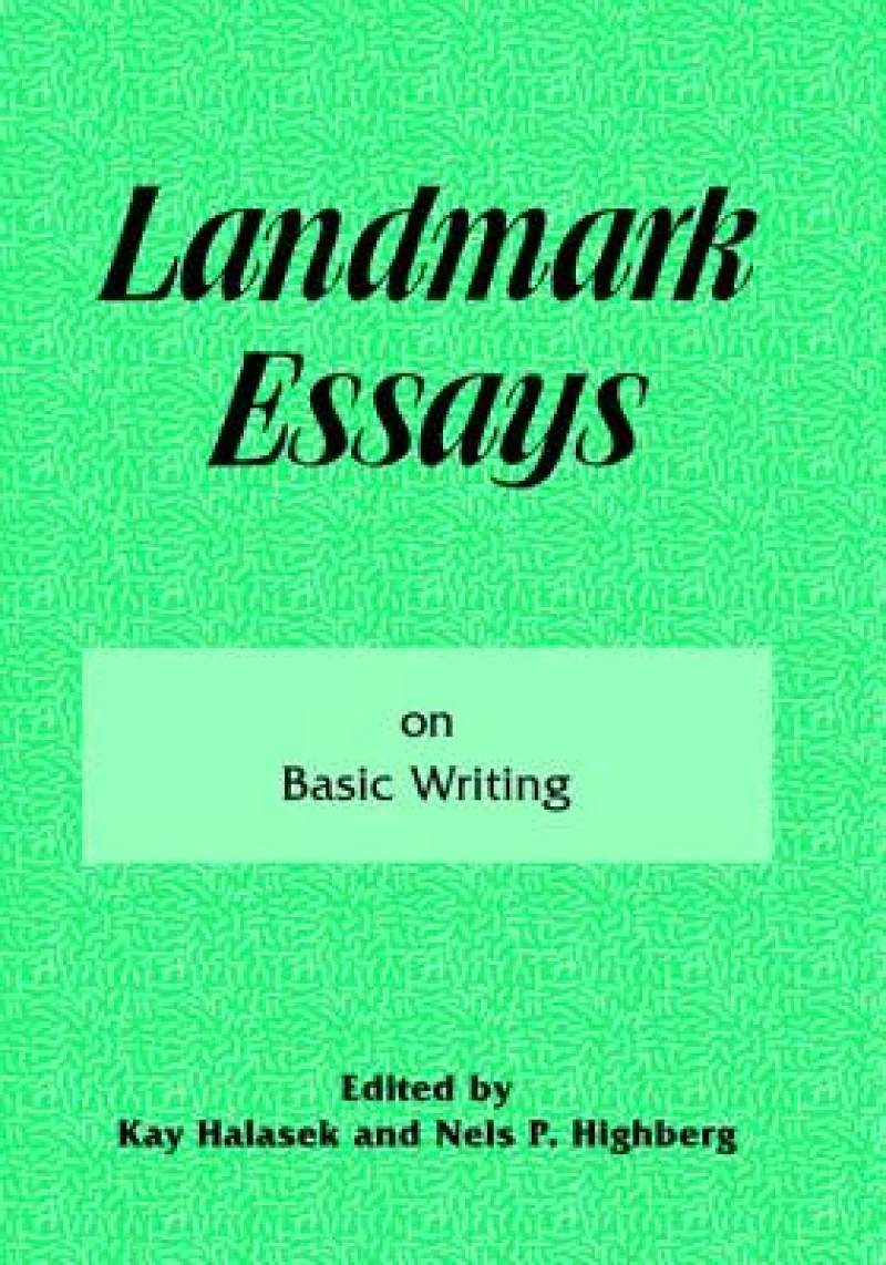Landmark Essays on Basic Writing