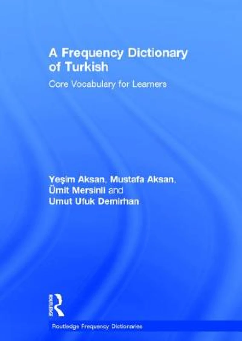 A Frequency Dictionary of Turkish