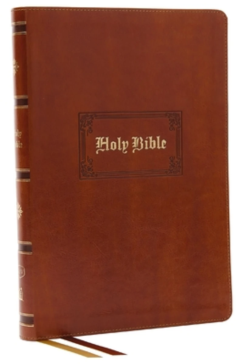 KJV Holy Bible: Giant Print Thinline Bible, Tan Leathersoft, Red Letter, Comfort Print: King James Version (Vintage Series)