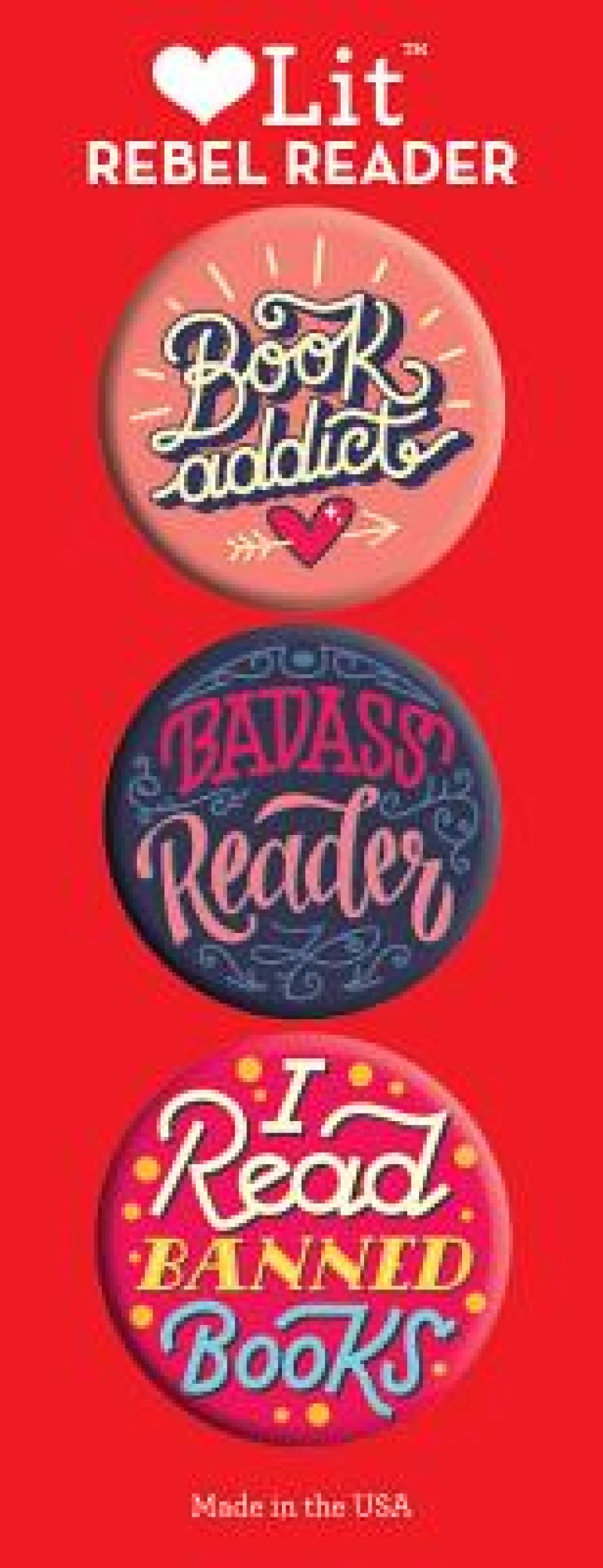Rebel Reader 3 Badge Set
