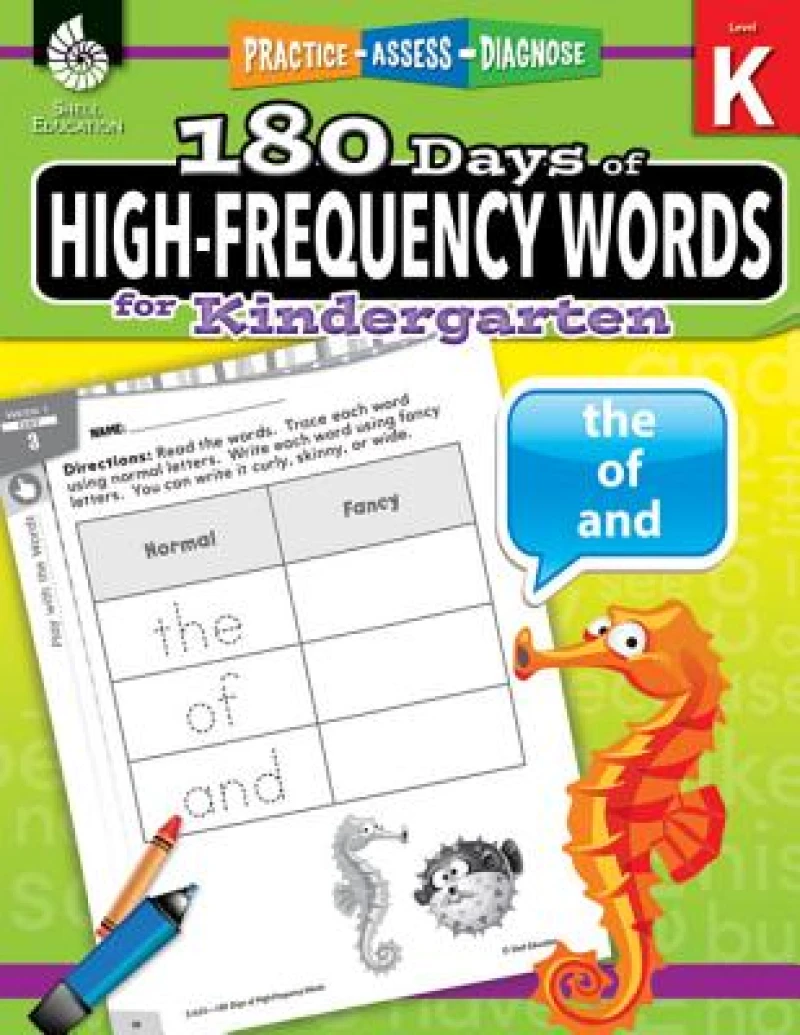 180 Days™: High-Frequency Words for Kindergarten