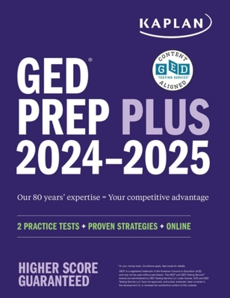 GED Test Prep Plus 2024-2025: Includes a Diagnostic Pretest, 2 Full Length Practice Tests, 1000+ Practice Questions, and 60+ Online Videos