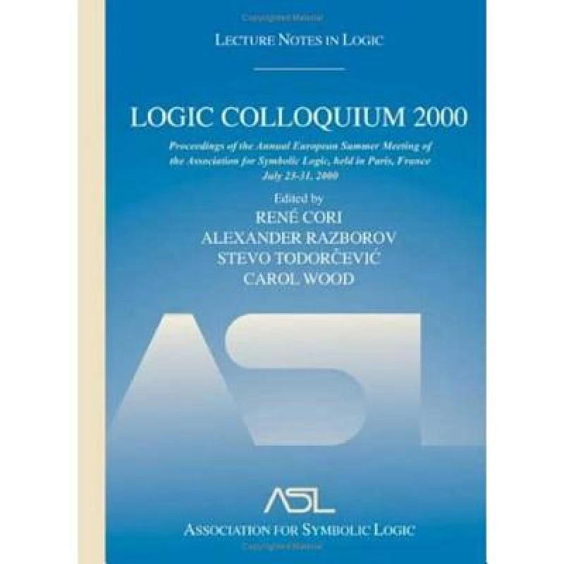 Logic Colloquium 2000 (hardcover)