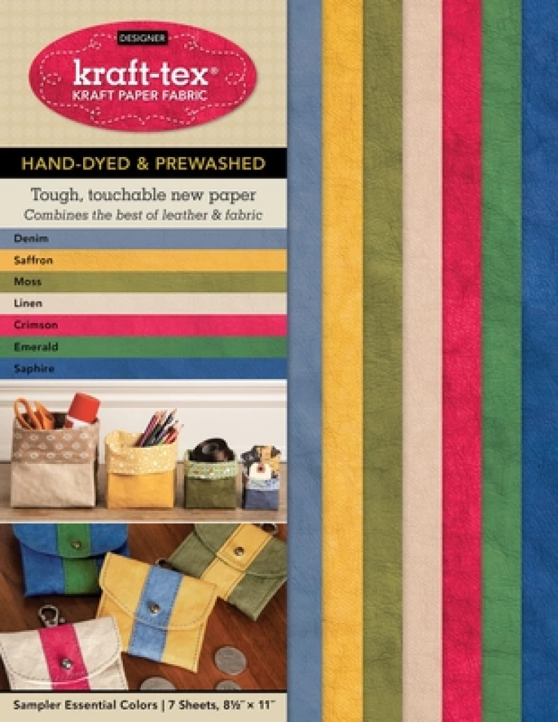 kraft-tex® Designer 7 Essential Colours Sampler Pack, Hand-dyed & Prewashed