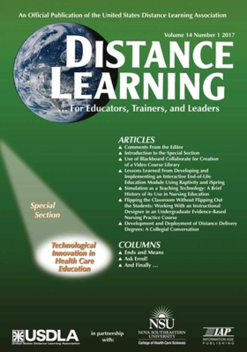 Distance Learning Vol 14 Issue 1