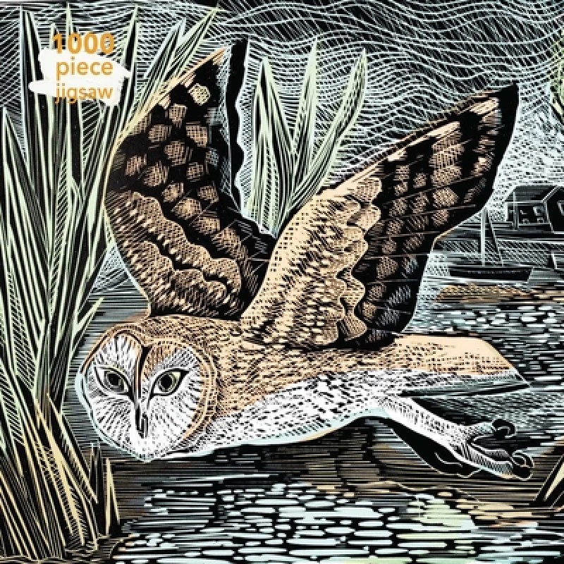 Adult Sustainable Jigsaw Puzzle Angela Harding: Marsh Owl